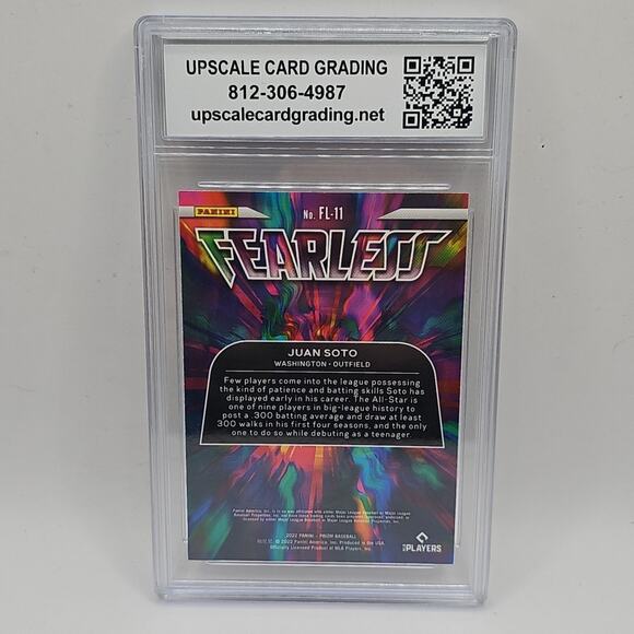 2022 Prizm Baseball #F-11 Juan Soto Fearless MLB Washington Graded 9 Card - Picture 2 of 2